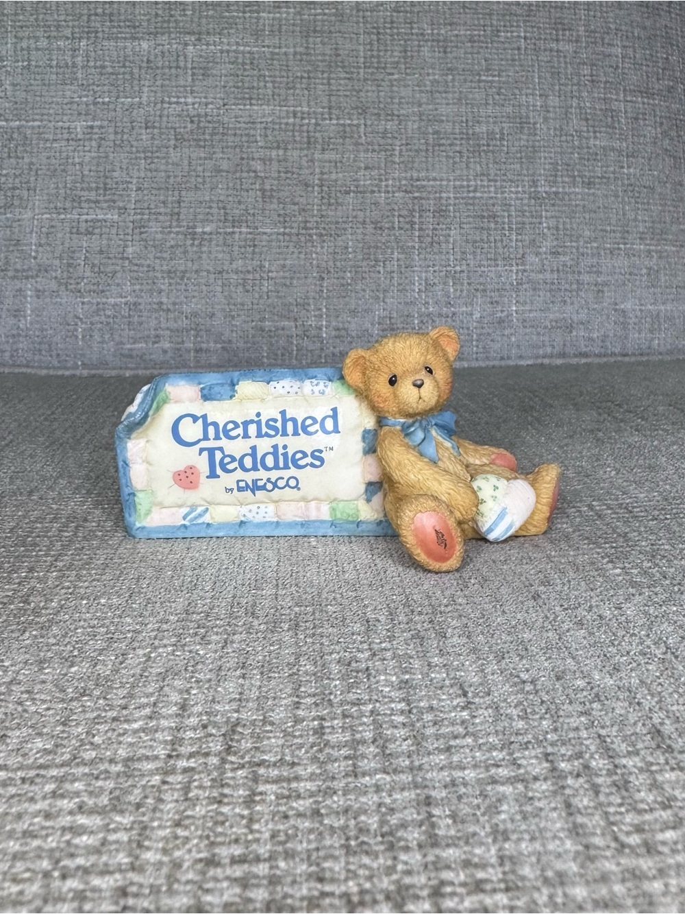 Cherished Teddies Bear With Plaque